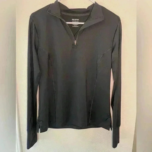 Peloton Warm Up Quarter Zip Black Pullover Top Womens Size Small - Picture 1 of 7